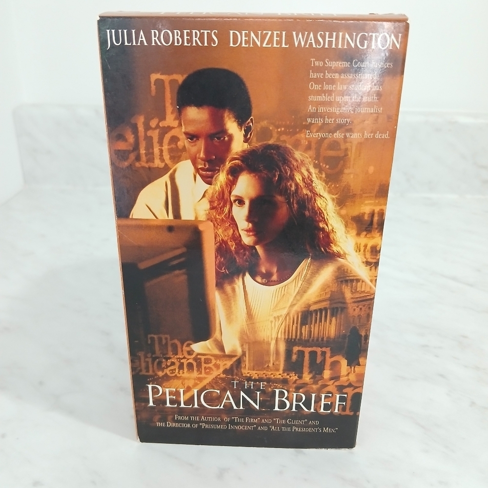 The Pelican Brief VHS Julia Roberts Denzel Washington Warner Home Video 1993